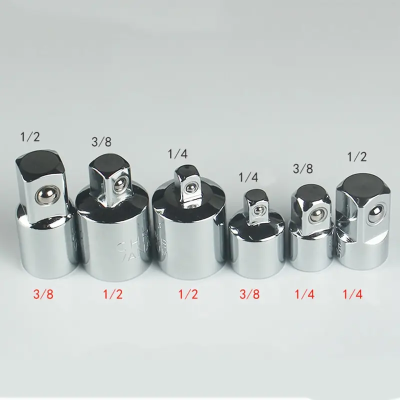 1/4" 3/8" 1/2" Ratchet Wrench Adapter Chrome Vanadium Steel Sleeve Adapter Drive Socket Converter Wrench-sleeve Joint Converter
1/4" 3/8" 1/2" Ratchet Wrench Adapter Chrome Vanadium Steel Sleeve Adapter Drive Socket Converter Wrench-sleeve Joint Converter