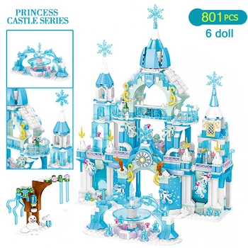 801pcs Princess Series Magic Ice Castle Palace Model Compatible Friends Building Blocks Bricks Christmas Children Toys
801pcs Princess Series Magic Ice Castle Palace Model Compatible Friends Building Blocks Bricks Christmas Children Toys