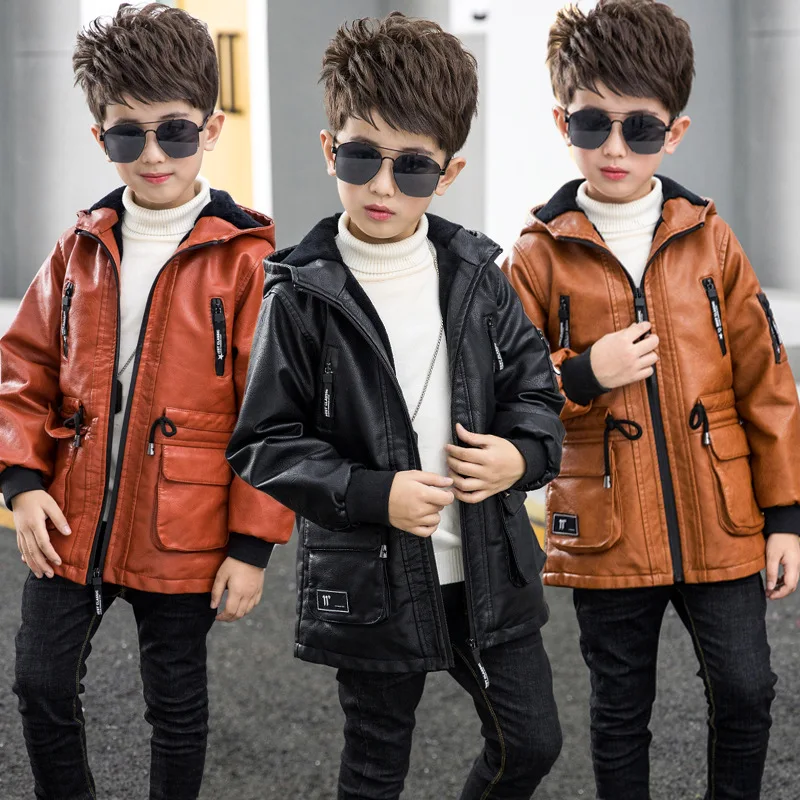 2019 New Style Childrenswear Winter Style BOY'S Coat Winter CHILDREN'S Leather Big Boy Mid-length Korean-style Brushed And Thick
2019 New Style Childrenswear Winter Style BOY'S Coat Winter CHILDREN'S Leather Big Boy Mid-length Korean-style Brushed And Thick