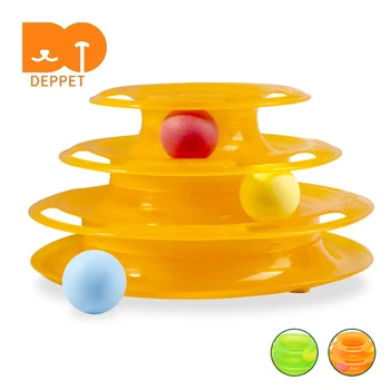 Deppet Cute Toy for cat Three-layer track ball cat toys Cat play plate crazy play plate funny intellectual toy interactive game
Deppet Cute Toy for cat Three-layer track ball cat toys Cat play plate crazy play plate funny intellectual toy interactive game