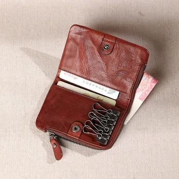 Genuine Leather Key Wallet Women Keychain Zipper Mini Key Case Bag Coin Wallet Men Car Key Holder Housekeeper Keys Organizer
Genuine Leather Key Wallet Women Keychain Zipper Mini Key Case Bag Coin Wallet Men Car Key Holder Housekeeper Keys Organizer