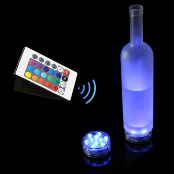 10 Led Remote Controlled RGB Submersible Light Battery Operated Underwater Night Lamp Outdoor Vase Bowl Garden Party Decoration 
10 Led Remote Controlled RGB Submersible Light Battery Operated Underwater Night Lamp Outdoor Vase Bowl Garden Party Decoration
