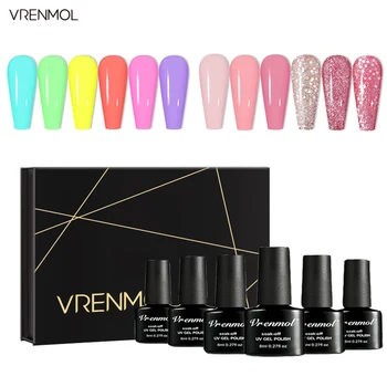 Vrenmol DIY Manicure Set Gel Nail Polish UV LED Neon Pink Series Nail Gel Summer Stylish Vibrant Glow In Dark Nails Nail Art
Vrenmol DIY Manicure Set Gel Nail Polish UV LED Neon Pink Series Nail Gel Summer Stylish Vibrant Glow In Dark Nails Nail Art