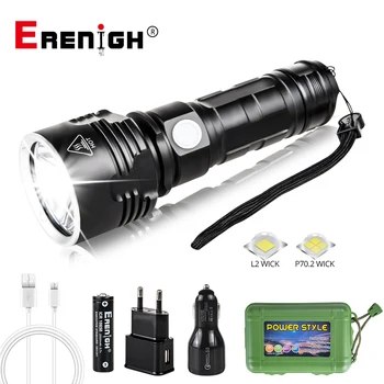 Powerful USB Flashlight 4000LM XHP70.2 L2 LED Torch use 26650 18650 Battery Linterna USB Charging Hunting Lamp Hand Flash Light
Powerful USB Flashlight 4000LM XHP70.2 L2 LED Torch use 26650 18650 Battery Linterna USB Charging Hunting Lamp Hand Flash Light