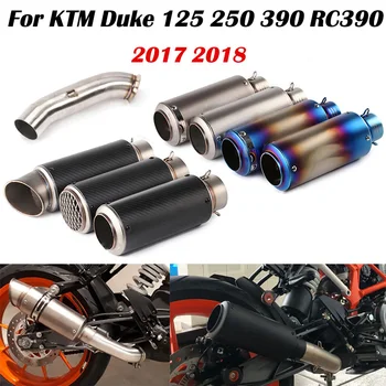 Motorcycle Exhaust System Muffler with DB-killer Escape Modified Middle Link Pipe For KTM DUKE 125 250 390 RC390 2017 2018 2019
Motorcycle Exhaust System Muffler with DB-killer Escape Modified Middle Link Pipe For KTM DUKE 125 250 390 RC390 2017 2018 2019