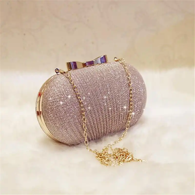 gold bridal clutch