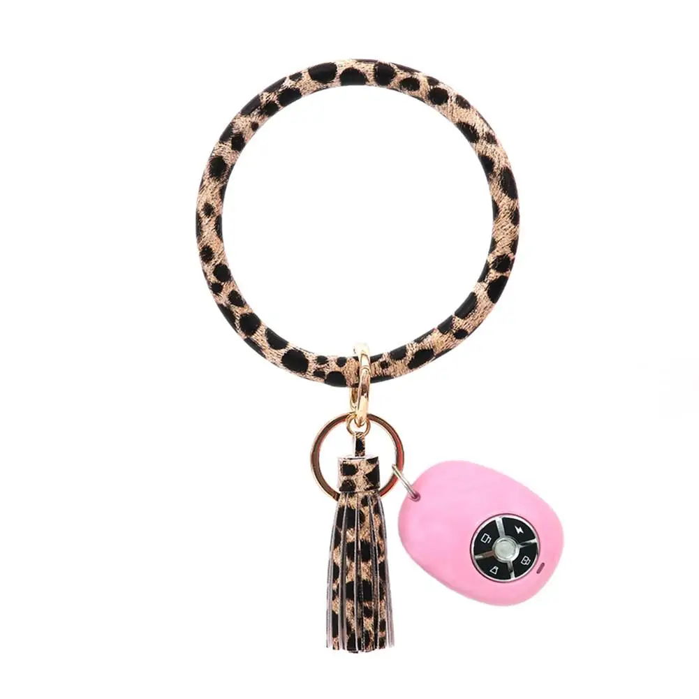 Key Ring Leopard Spots Tassel Bracelets Wristlet Keychain Bangle Keyring Circle PU Leather Metal Bracelet Holder For Women Girls
Key Ring Leopard Spots Tassel Bracelets Wristlet Keychain Bangle Keyring Circle PU Leather Metal Bracelet Holder For Women Girls