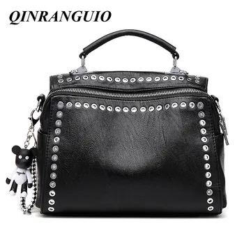 QINRANGUIO Women Leather Handbags Fashion Rivet Women Bag Black Crossbody Bags for Women 2020 PU Leather Shoulder Bag Women
QINRANGUIO Women Leather Handbags Fashion Rivet Women Bag Black Crossbody Bags for Women 2020 PU Leather Shoulder Bag Women