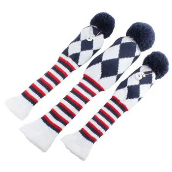 Knit Woods Golf Club Headcover Set Rhombus Stripe Golf Head Cover for Driver Fairway 3pcs 
Knit Woods Golf Club Headcover Set Rhombus Stripe Golf Head Cover for Driver Fairway 3pcs