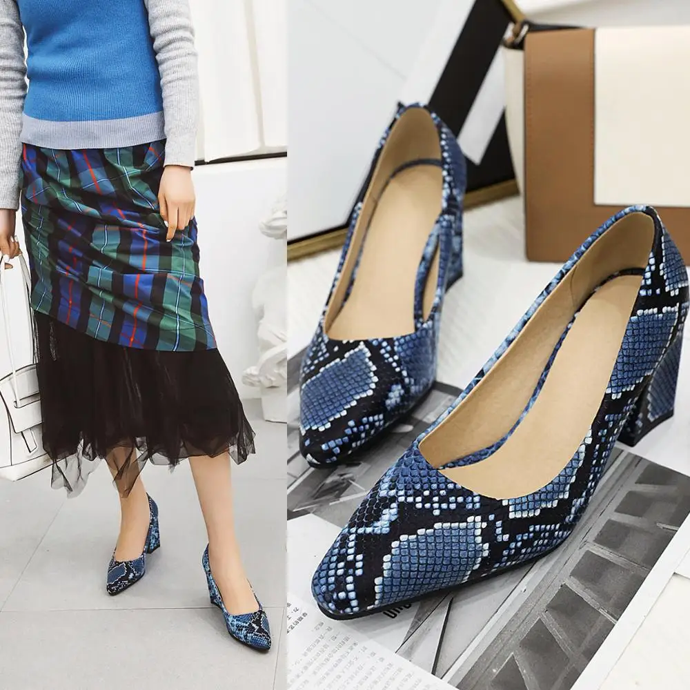 2020 Women Spring Office Shoes Women High Heels Pump 7.5CM Pointed Toe Retro Snakeskin women shoes high heel туфли женские 2019
2020 Women Spring Office Shoes Women High Heels Pump 7.5CM Pointed Toe Retro Snakeskin women shoes high heel туфли женские 2019