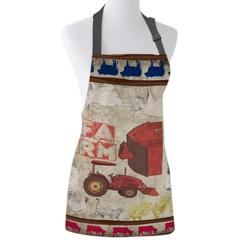 Colorful Animal Farm Retro Rustic Print Apron Print Unisex Kitchen Bib with Adjustable Neck for Cooking Gardening
Colorful Animal Farm Retro Rustic Print Apron Print Unisex Kitchen Bib with Adjustable Neck for Cooking Gardening