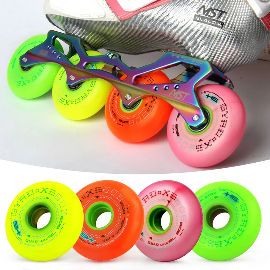 100% Original Gyro Inline Skate Wheels 84A Hardness For Slalom Sliding Roller Skating Wheels 72 76 80mm 8pcs/set Patines Tire
100% Original Gyro Inline Skate Wheels 84A Hardness For Slalom Sliding Roller Skating Wheels 72 76 80mm 8pcs/set Patines Tire