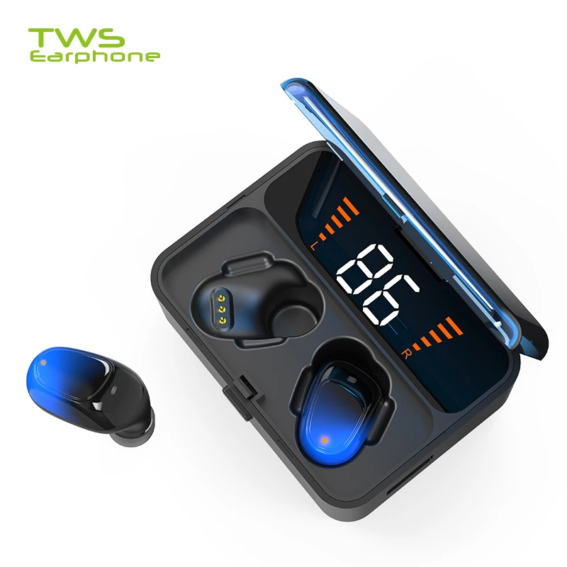 TWS ES01 Wireless Headphones Bluetooth 5.0 Earphone Stereo Sport Headset Noise Reduction Led Power Display 2000mah Power Bank
TWS ES01 Wireless Headphones Bluetooth 5.0 Earphone Stereo Sport Headset Noise Reduction Led Power Display 2000mah Power Bank