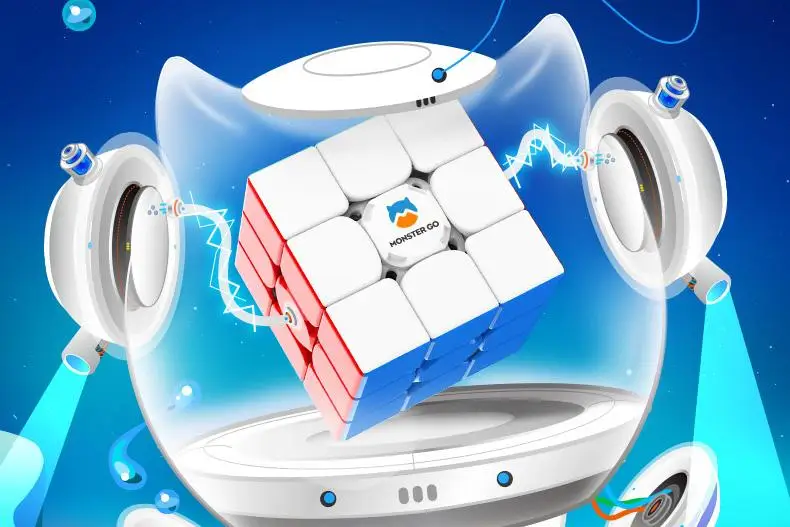 Умная наклейка MonsterGo AI 3X3 без наклеек PK онлайн с приложением | Игрушки и хобби