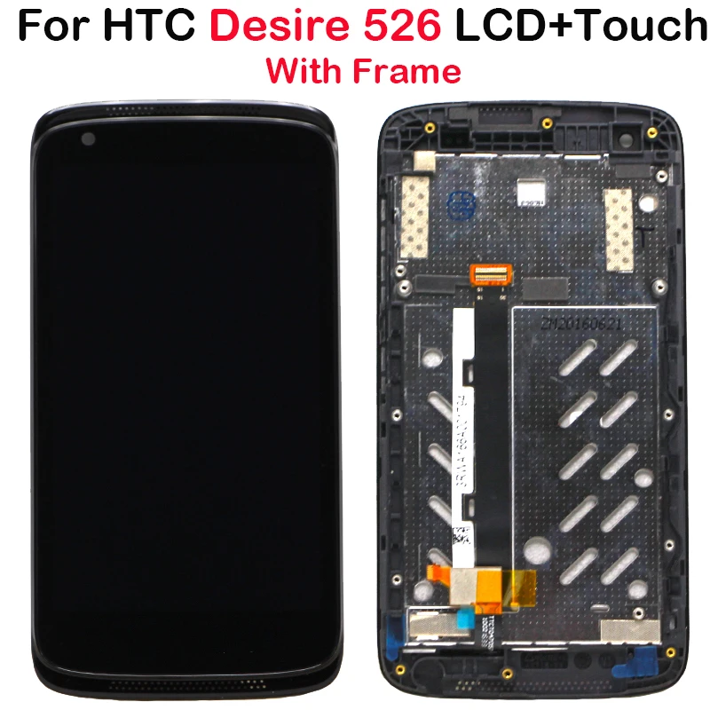 4.7 inch 100% tested For HTC Desire 526G V02 D526h 526 lcd display with touch screen digitizer+frame replacement for HTC 526
4.7 inch 100% tested For HTC Desire 526G V02 D526h 526 lcd display with touch screen digitizer+frame replacement for HTC 526