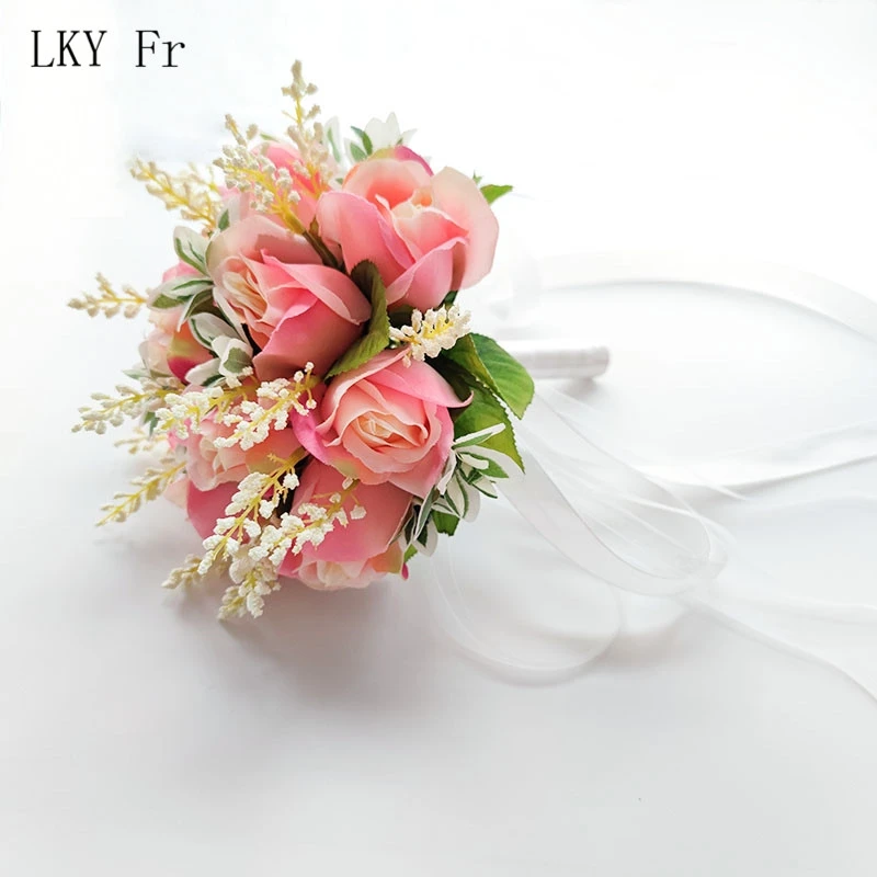 Roses Bridesmaids Bridal Wedding Bouquet Sisters Pink Ivory Silk Roses Artificial Flowers Mariage Accessories Wedding Decoration
Roses Bridesmaids Bridal Wedding Bouquet Sisters Pink Ivory Silk Roses Artificial Flowers Mariage Accessories Wedding Decoration