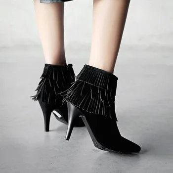 Big Size - boots women shoes ankle boots for women ladies boots shoes woman winter Tassel pure color
Big Size - boots women shoes ankle boots for women ladies boots shoes woman winter Tassel pure color