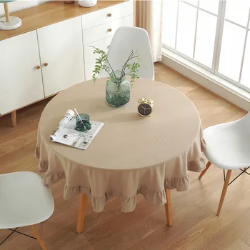 Pleated Decorative Tablecloth Round Table Cloth Dining Table Cover Cotton Tablecloth Home Tea Table Cloth Diameter 100/120/150cm
Pleated Decorative Tablecloth Round Table Cloth Dining Table Cover Cotton Tablecloth Home Tea Table Cloth Diameter 100/120/150cm