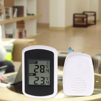 433MHz LCD Digital Wireless Ambient Weather Station Indoor Outdoor Thermometer 40JE
433MHz LCD Digital Wireless Ambient Weather Station Indoor Outdoor Thermometer 40JE