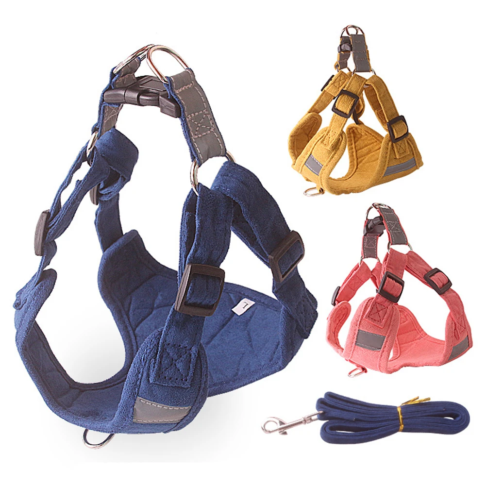 Reflective Pet Traction Rope Bulldog Chest Back Strap Breathable Dog Harness And Leash Set Puppy Cat Outdoor Walking Leash Vest
Reflective Pet Traction Rope Bulldog Chest Back Strap Breathable Dog Harness And Leash Set Puppy Cat Outdoor Walking Leash Vest