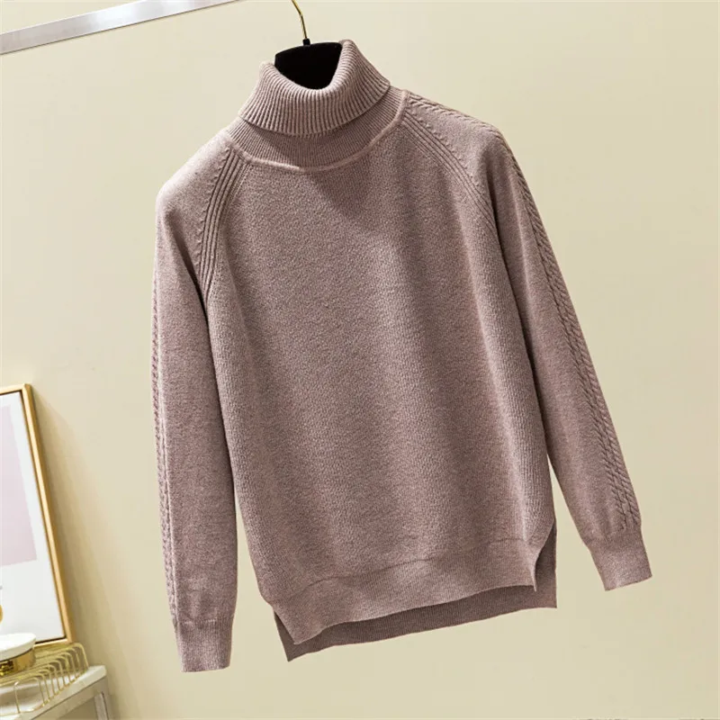 Turtleneck Sweater Women Autumn Winter Sweater Loose Solid Knitted Sweaters Pullover Jumper Casual Ladies Cashmere Pure Top
Turtleneck Sweater Women Autumn Winter Sweater Loose Solid Knitted Sweaters Pullover Jumper Casual Ladies Cashmere Pure Top