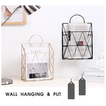 Magazine Holder Hanging Wall Mounted Newspaper Periodical Book Document File Organizer Basket Metal Shelf Storage Container book
Magazine Holder Hanging Wall Mounted Newspaper Periodical Book Document File Organizer Basket Metal Shelf Storage Container book