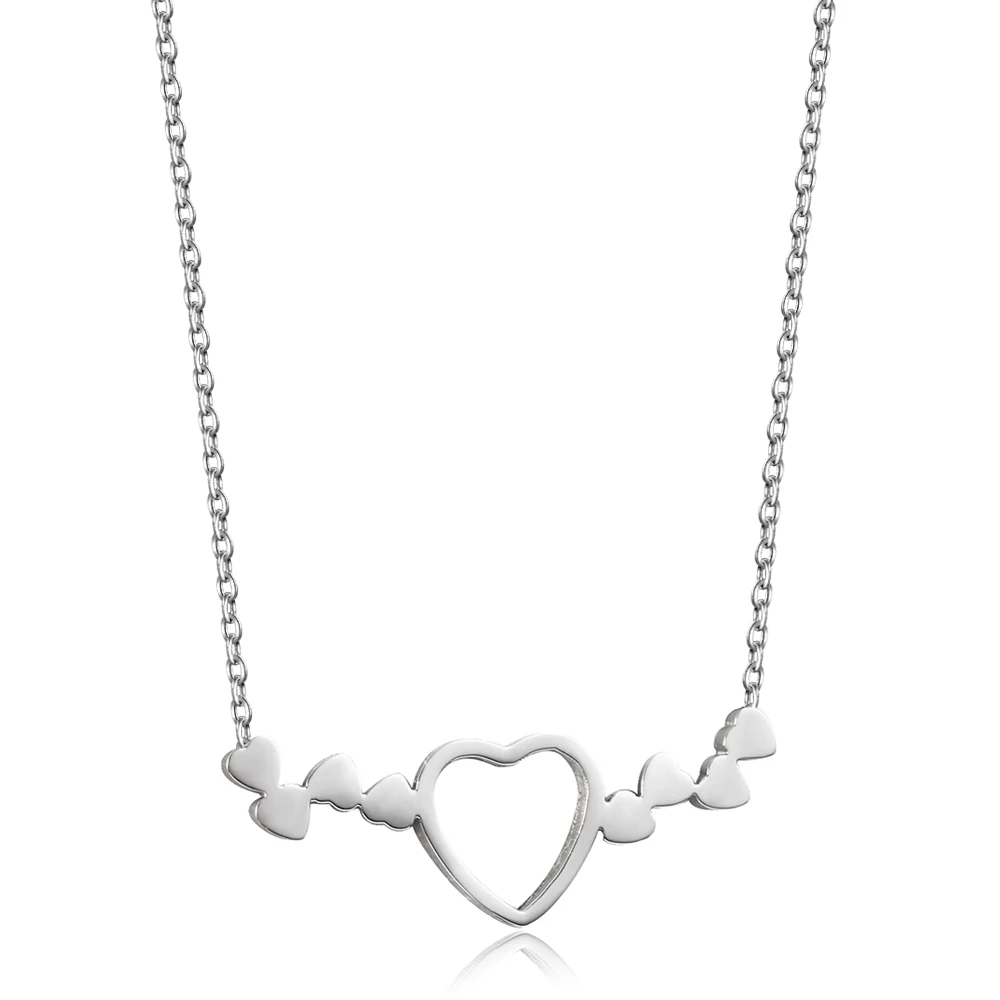Фото Cardy Koala модное ожерелье с подвесками в форме сердца для женщин Серебряное/золотое