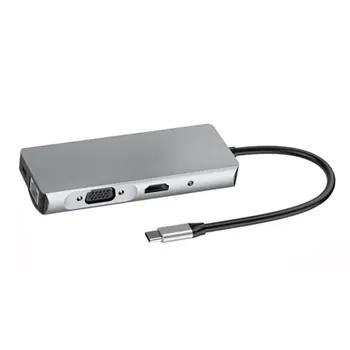 9 in 1 Type-C to HDMI docking station Dual monitor docking station for Apple computer accessories MacBook adapter
9 in 1 Type-C to HDMI docking station Dual monitor docking station for Apple computer accessories MacBook adapter