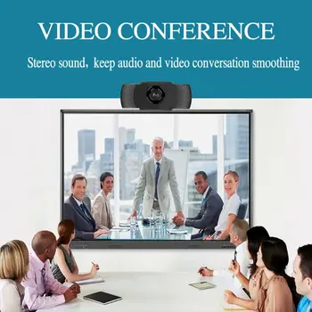 1080p Webcam USB Camera Video Recording Web Camera with Microphone PC Computer E65E