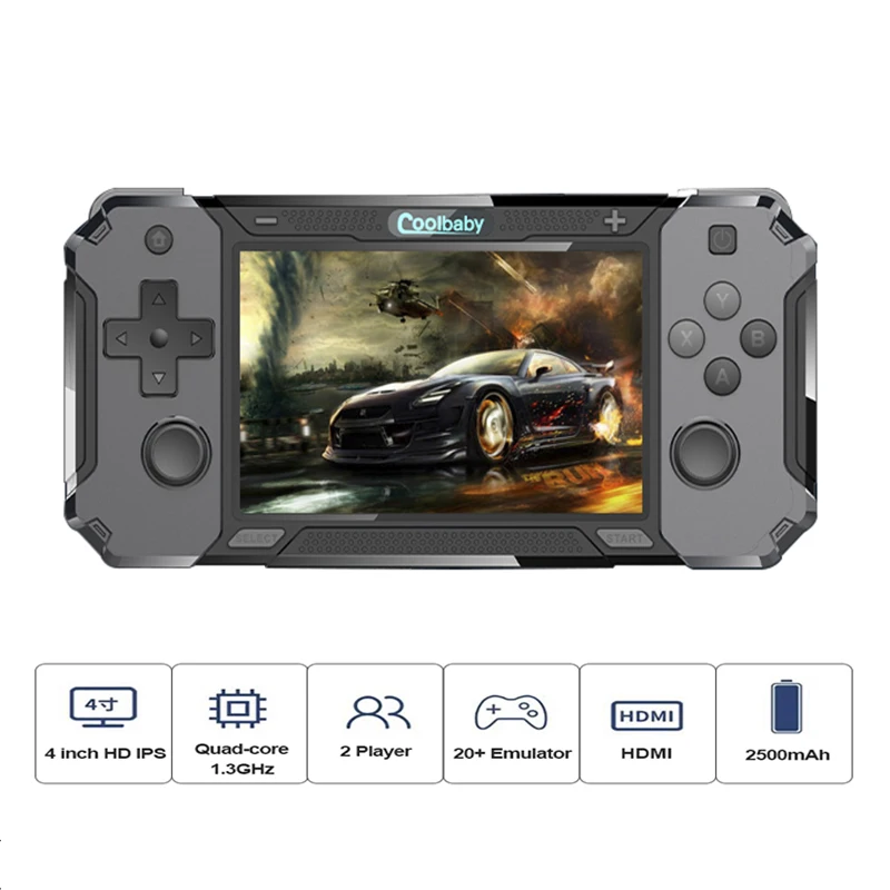 Retro Handheld Console 4 inch HD IPS Screen for Android Open Source System Video Game Console HDMI Output for N64/ PS1
Retro Handheld Console 4 inch HD IPS Screen for Android Open Source System Video Game Console HDMI Output for N64/ PS1