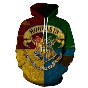 New Men Sweatshirt 3D Hogwarts Printing Man Pullover Magic School Design Male Hooded Cool Streetwear Tracksuit Drop Ship
New Men Sweatshirt 3D Hogwarts Printing Man Pullover Magic School Design Male Hooded Cool Streetwear Tracksuit Drop Ship