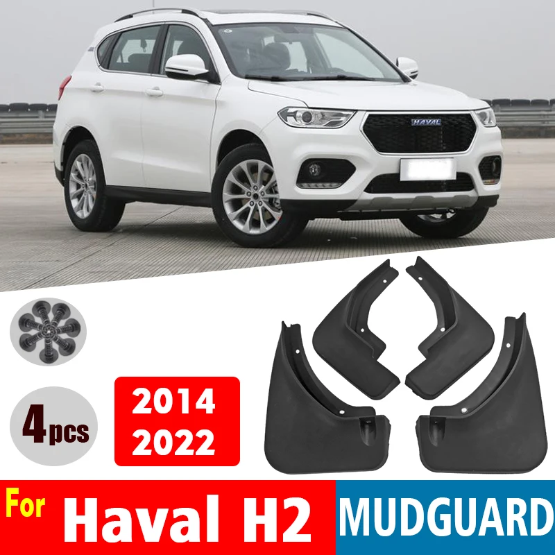 

FOR Haval H2 2014-2022 Mudflaps Mudguard Fender Mud Flap Guard Splash Mudguards Car Accessories Auto Styline Front Rear 4pcs
