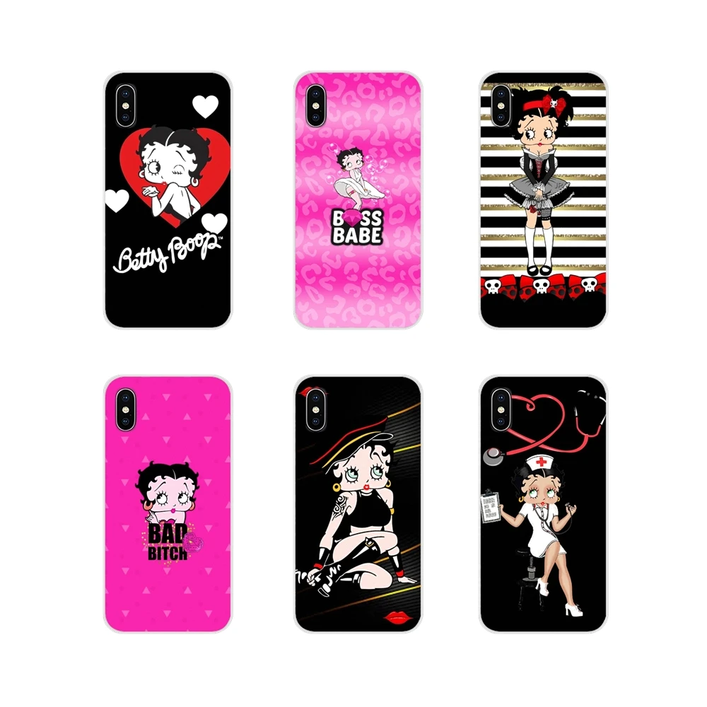 Аксессуары для телефона чехлы Huawei Honor 4C 5C 6X 7 7A 7C 8 9 10 8C 8S 8X 9X 10I 20 Lite Pro Pink sexy Betty Boop |