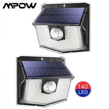 2 Pack MPOW 140 LEDs Solar Outdoor Light IPX7 Waterproof Super Bright Wireless Motion Sensor Lamp with 3 Lighting Mode Wall Lamp
2 Pack MPOW 140 LEDs Solar Outdoor Light IPX7 Waterproof Super Bright Wireless Motion Sensor Lamp with 3 Lighting Mode Wall Lamp