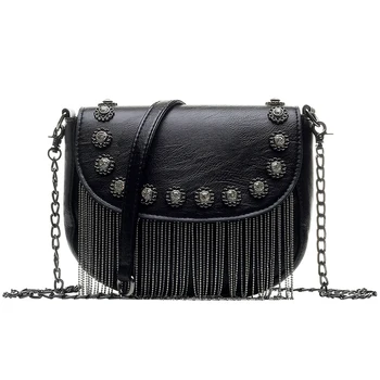 New Women Pu Leather Handbags Tassel Fashion Designer Black Bucket Chain Shoulder Bags Women Messenger Bag
New Women Pu Leather Handbags Tassel Fashion Designer Black Bucket Chain Shoulder Bags Women Messenger Bag