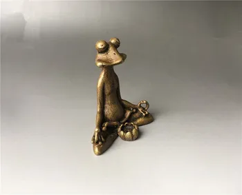 Meditación sentado, fragancia de rana, adorno de té, colección de arte de bronce antiguo
Meditación sentado, fragancia de rana, adorno de té, colección de arte de bronce antiguo