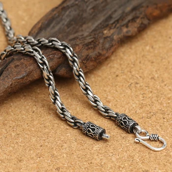 Interlock Chunky Chain Necklace Men 100% Solid 925 Sterling Silver 4mm Thick Chain Necklace Cool Mens Silver 925 Jewelry 33g
Interlock Chunky Chain Necklace Men 100% Solid 925 Sterling Silver 4mm Thick Chain Necklace Cool Mens Silver 925 Jewelry 33g