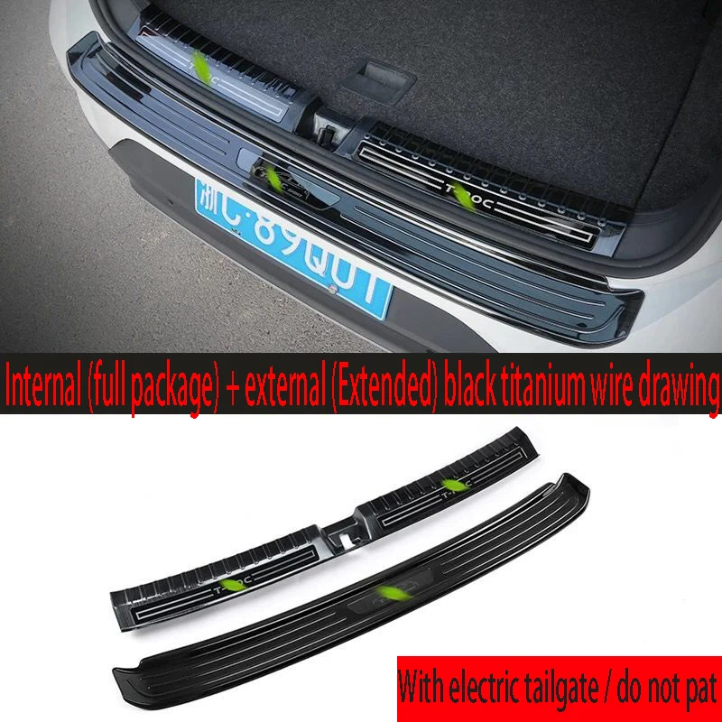 Stainless Steel Car Trunk Tailgate Rear Guard Board Welcome pedal Rear Rear Guard for Volkswagen t-roc 2018 2019 2020
Stainless Steel Car Trunk Tailgate Rear Guard Board Welcome pedal Rear Rear Guard for Volkswagen t-roc 2018 2019 2020