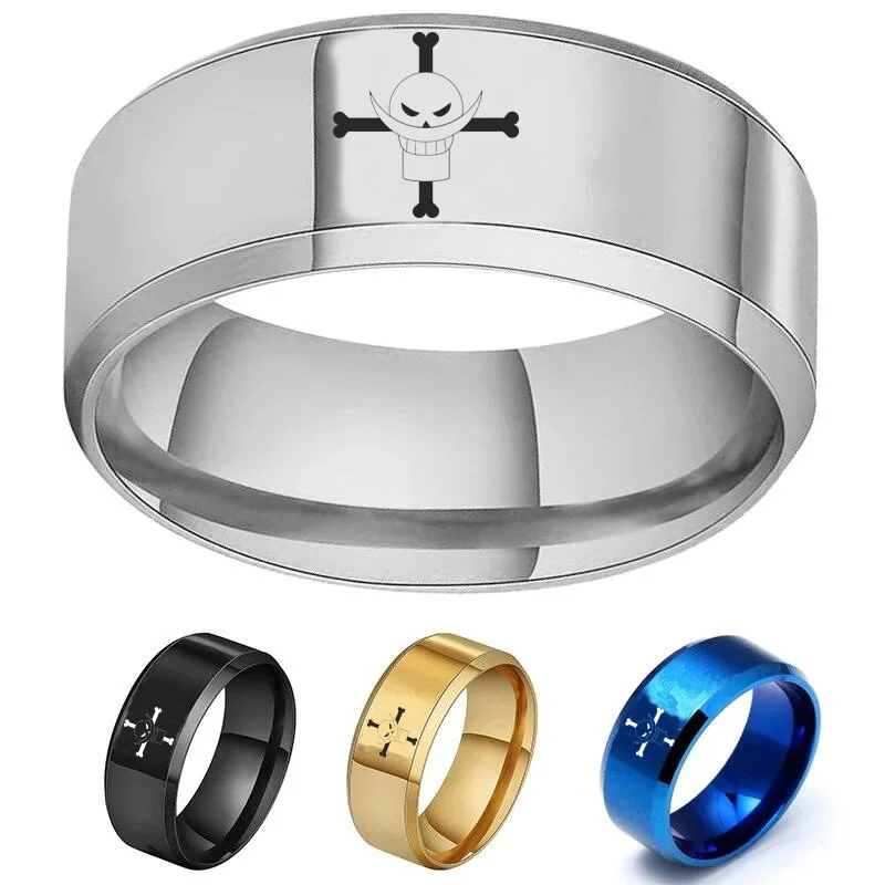 Aroutty 8mm Black One White Beard Rings Piece Anime Stainless Steel Ring For Women Men Rings Amime Fans Jewelry Accessories
Aroutty 8mm Black One White Beard Rings Piece Anime Stainless Steel Ring For Women Men Rings Amime Fans Jewelry Accessories