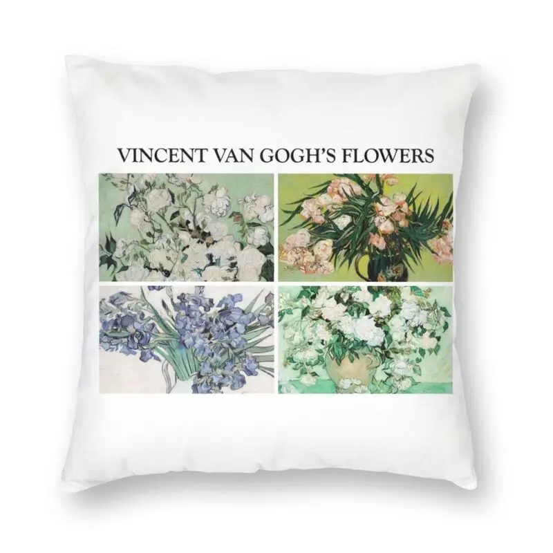 Vincent Van Gogh's Flowers Art Pillowcover Home Decorative Irises Poppies Cushions Throw Pillow for Car Double-sided Printing
Vincent Van Gogh's Flowers Art Pillowcover Home Decorative Irises Poppies Cushions Throw Pillow for Car Double-sided Printing