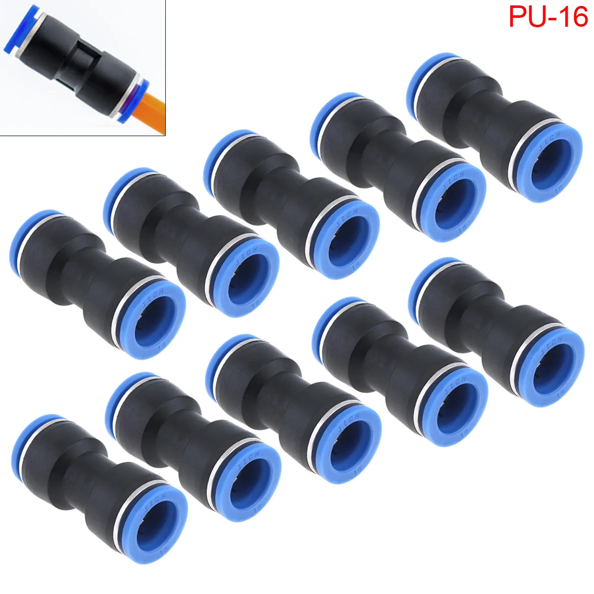 10PCS/lot 16MM PU-16 Plastic Straight Through Quick Connector Pneumatic Insertion Air Tube fit for Pneumatic Air Connectors
10PCS/lot 16MM PU-16 Plastic Straight Through Quick Connector Pneumatic Insertion Air Tube fit for Pneumatic Air Connectors