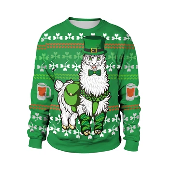 Funny Digital Print Llama St Patrick's Day Sweatshirts for Women Cute Alpaca Printed Paddy's Days Sweatshirts Plus Size
Funny Digital Print Llama St Patrick's Day Sweatshirts for Women Cute Alpaca Printed Paddy's Days Sweatshirts Plus Size