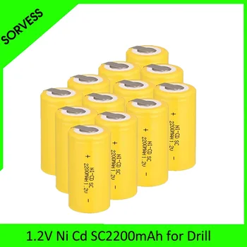 SORVESS 1-20PCS SC 1.2V 2200MAH Rechargeable Battery SC Sub C Ni-cd Cell with Welding Tabs for Electric Drill Screwdriver
SORVESS 1-20PCS SC 1.2V 2200MAH Rechargeable Battery SC Sub C Ni-cd Cell with Welding Tabs for Electric Drill Screwdriver