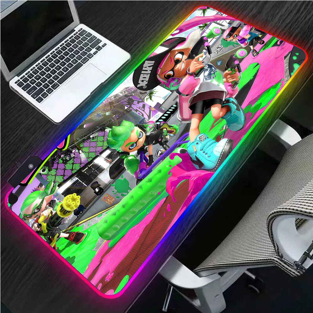 Splatoon2 Gaming Mouse Pad RGB USB Luminous LED PC Mousepad Animation Computer Keyboard Rubber Soft Desk Pad Mouse Gaming Desk
Splatoon2 Gaming Mouse Pad RGB USB Luminous LED PC Mousepad Animation Computer Keyboard Rubber Soft Desk Pad Mouse Gaming Desk