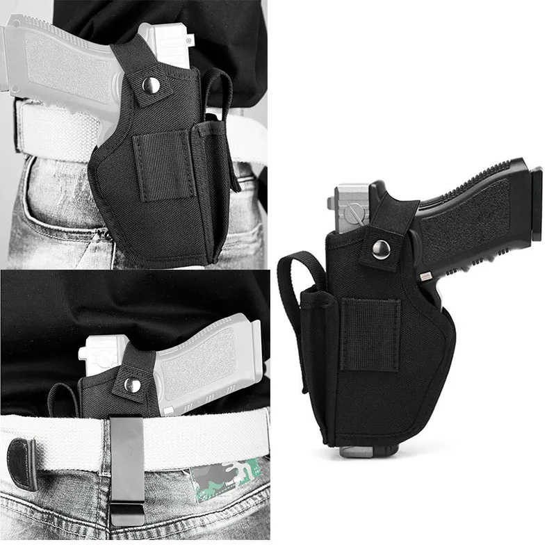 Hunting Left Right Hand Gun Holster for Glock 17 19 Beretta M9 P226 1911 Universal Waist Concealed Carry Pistol Case Mag Pouch
Hunting Left Right Hand Gun Holster for Glock 17 19 Beretta M9 P226 1911 Universal Waist Concealed Carry Pistol Case Mag Pouch