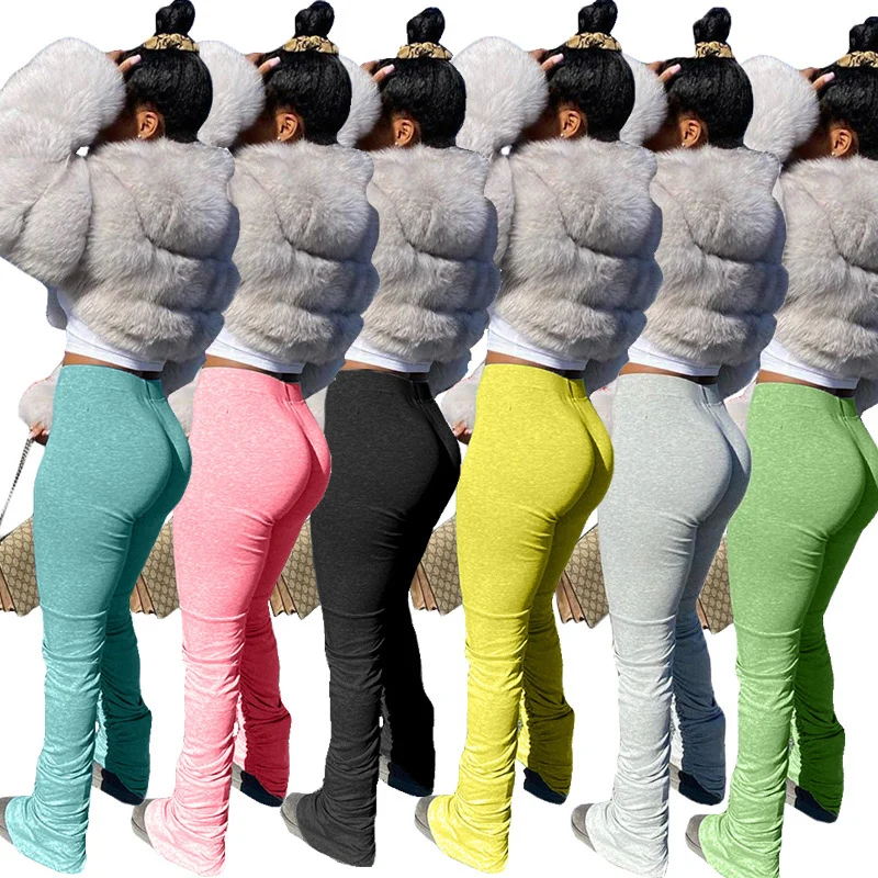 2020 Elastic Summer High Waist Sweatpants Women Joggers Stacked Leggings Bell Bottom Trouser Split Hem Flare Ruched Pant
2020 Elastic Summer High Waist Sweatpants Women Joggers Stacked Leggings Bell Bottom Trouser Split Hem Flare Ruched Pant