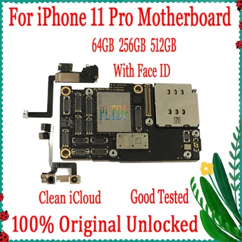 With full chips Motherboard For iPhone 11 Pro Wiht / Without Face ID With Free iCloud IOS System Original Unlocked Logic Board
With full chips Motherboard For iPhone 11 Pro Wiht / Without Face ID With Free iCloud IOS System Original Unlocked Logic Board