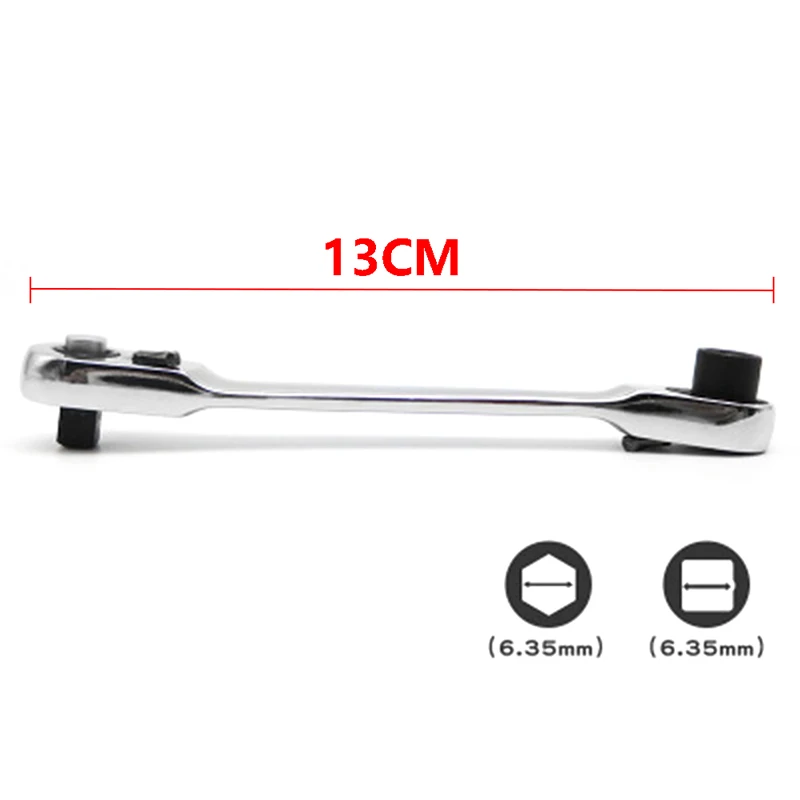 Double-Ended Torque Small Socket Wrench Spanner Hand Repair Tools Wrench Repair Tools 1PC 1/4"Mini Ratchet Wrench
Double-Ended Torque Small Socket Wrench Spanner Hand Repair Tools Wrench Repair Tools 1PC 1/4"Mini Ratchet Wrench