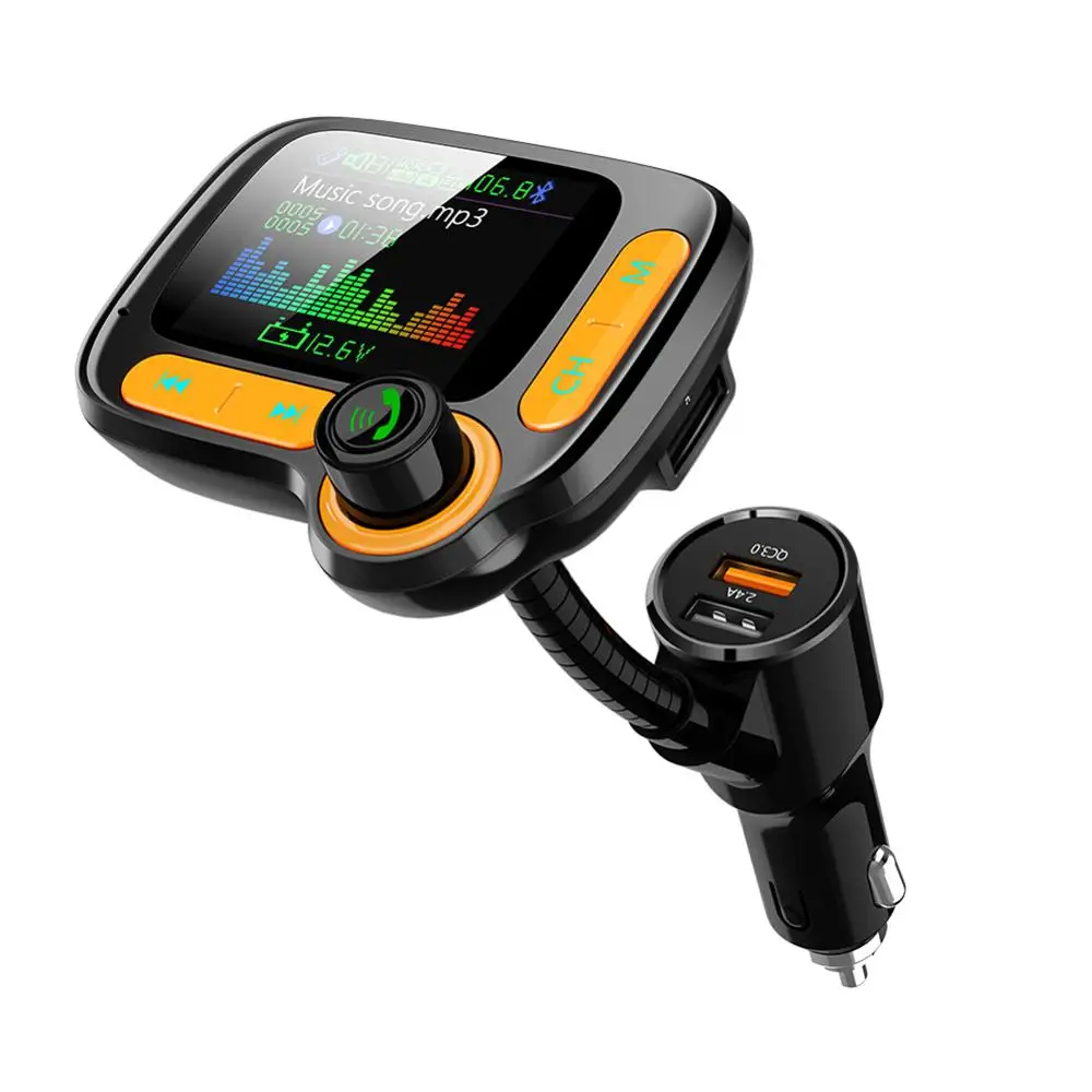 AUTO MP3 Player Bluetooth FM Transmitter Dual USB Charging Ports(2.4A+QC3.0) Hands-Free Car Charger Radio Receiver Accessories
AUTO MP3 Player Bluetooth FM Transmitter Dual USB Charging Ports(2.4A+QC3.0) Hands-Free Car Charger Radio Receiver Accessories