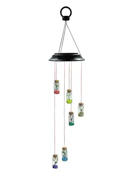 Wishing Bottle LED Solar Wind Chime Light Gardent Hanging Color Lamp Outdoors Patio Courtyard Decoration Lamp
Wishing Bottle LED Solar Wind Chime Light Gardent Hanging Color Lamp Outdoors Patio Courtyard Decoration Lamp